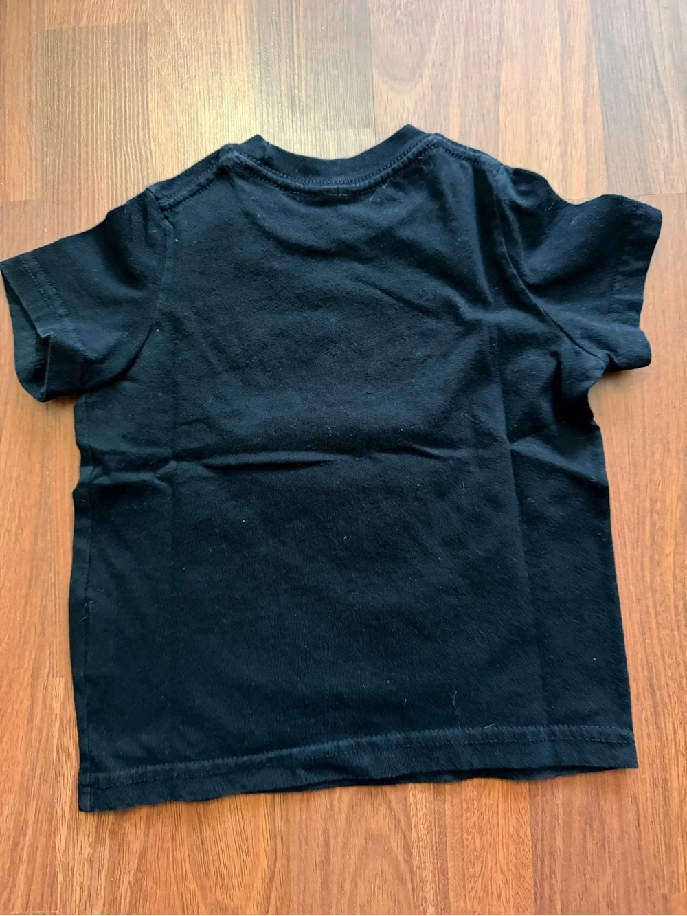 Black Kids Short Sleeve Tee with Yellow Sun Graphic